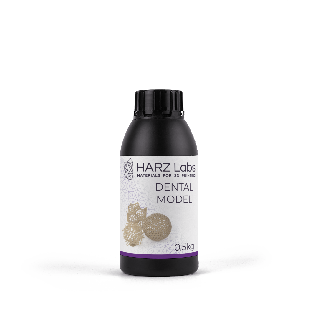 картинка HARZ Labs Dental Model Beige – Фотополимер для настольных LCD/DLP, 0,5 кг от магазина Udentis.ru