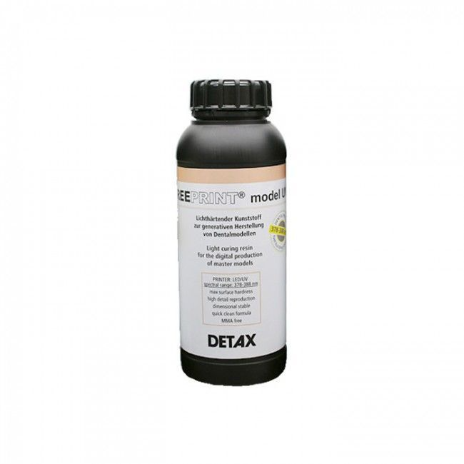 картинка DETAX Freeprint model UV - 3D материал для моделирования, слоновая кость, 1 кг от магазина Udentis.ru