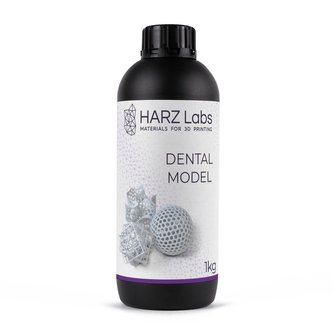 картинка HARZ Labs Dental Model Bone – Фотополимер для настольных LCD/DLP от магазина Udentis.ru