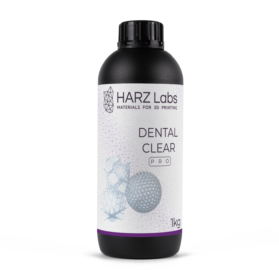 картинка HARZ Labs Dental Clear PRO – Фотополимер для настольных LCD/DLP от магазина Udentis.ru
