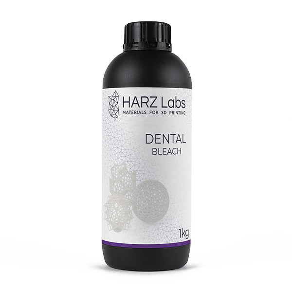 картинка HARZ Labs Dental Bleach – Фотополимер для настольных LCD/DLP, 0,5кг от магазина Udentis.ru