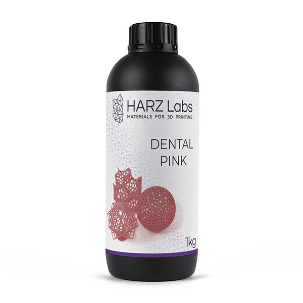 картинка HARZ Labs Dental Pink – Фотополимер для настольных LCD/DLP от магазина Udentis.ru