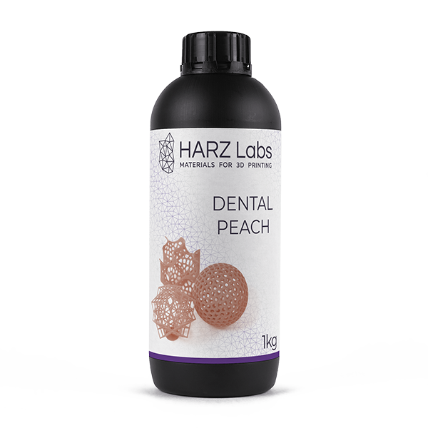 картинка HARZ Labs Dental Peach – Фотополимер для настольных LCD/DLP от магазина Udentis.ru