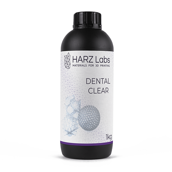 картинка HARZ Labs Dental Clear – Фотополимер для настольных LCD/DLP, 0,5кг от магазина Udentis.ru