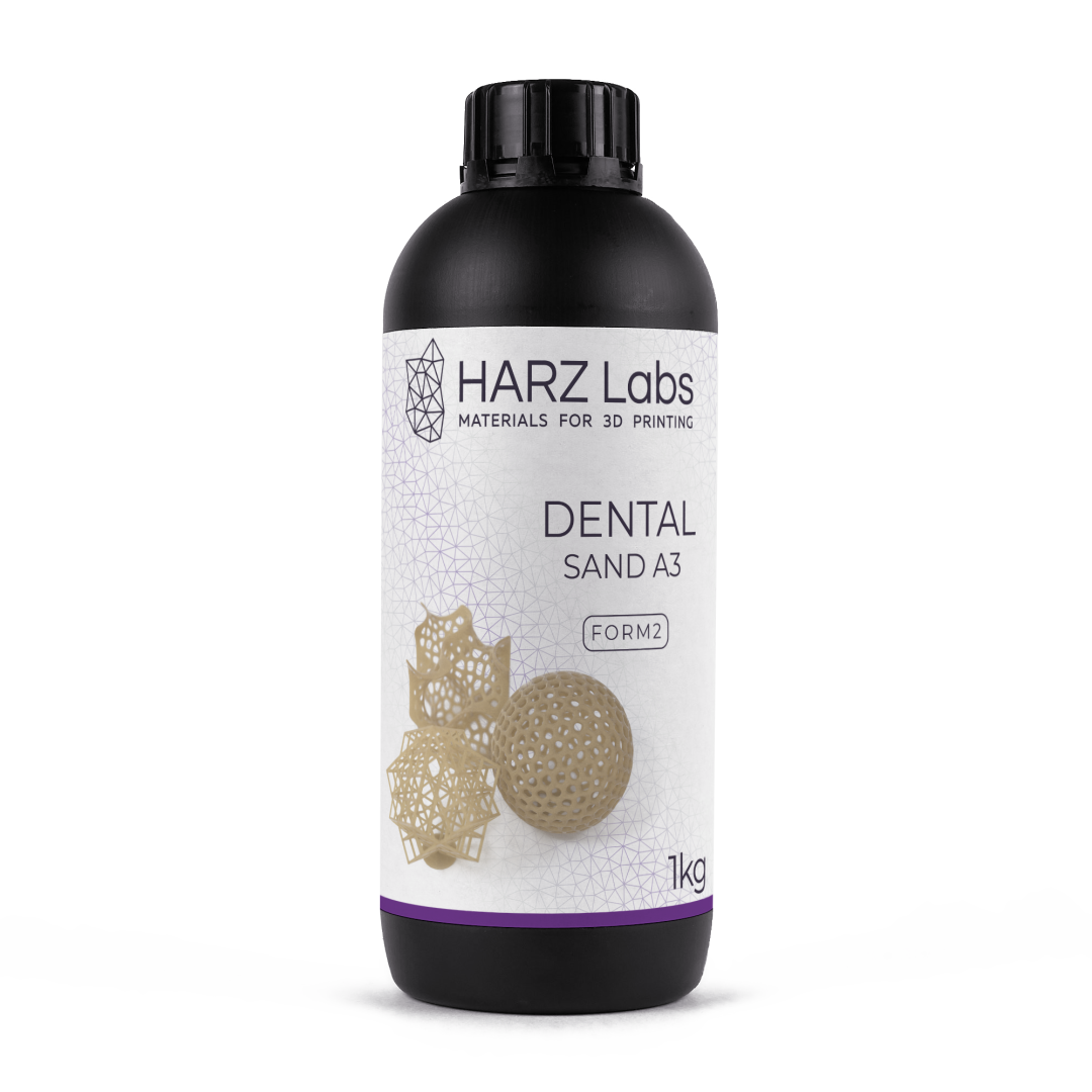 картинка HARZ Labs Form2 Dental Sand A3 – Фотополимер для настольных SLA от магазина Udentis.ru