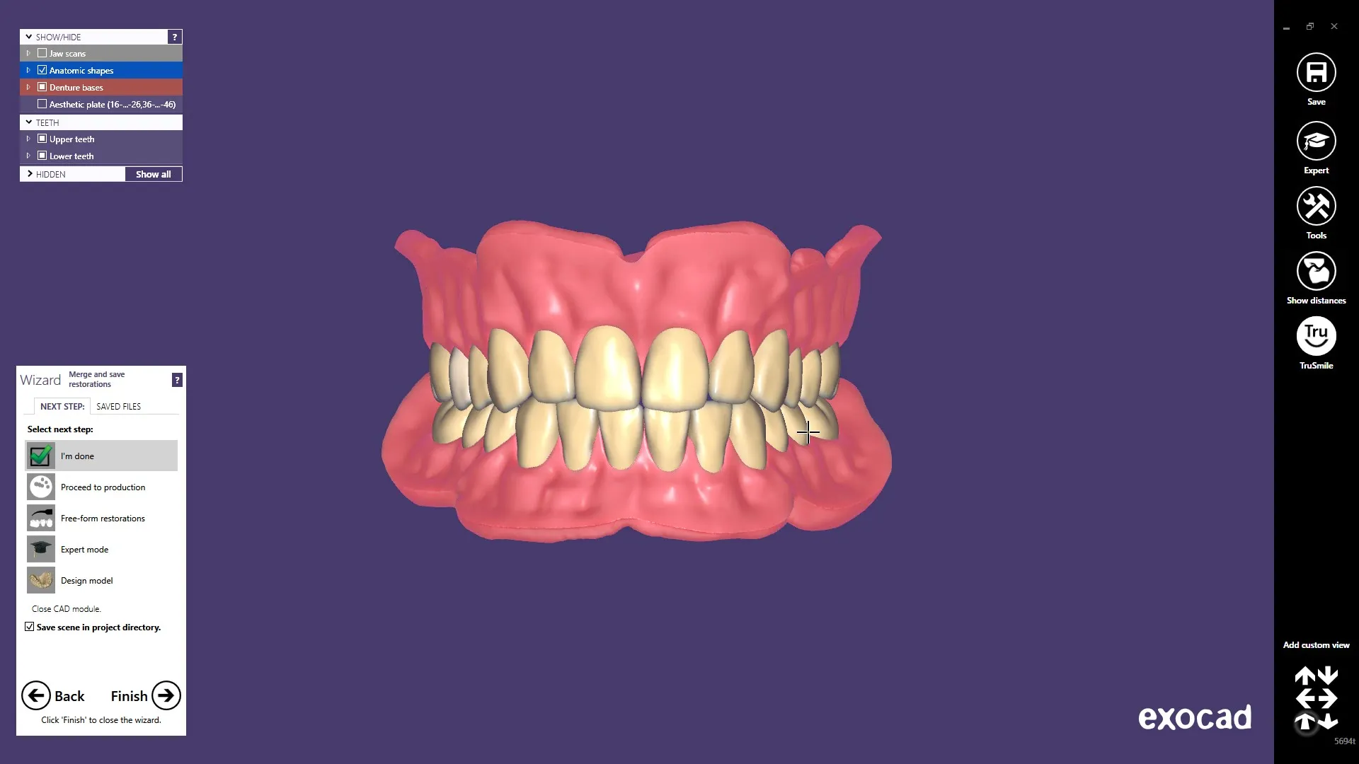 картинка Exocad Full Denture Module - модуль полносъемных протезов от магазина Udentis.ru